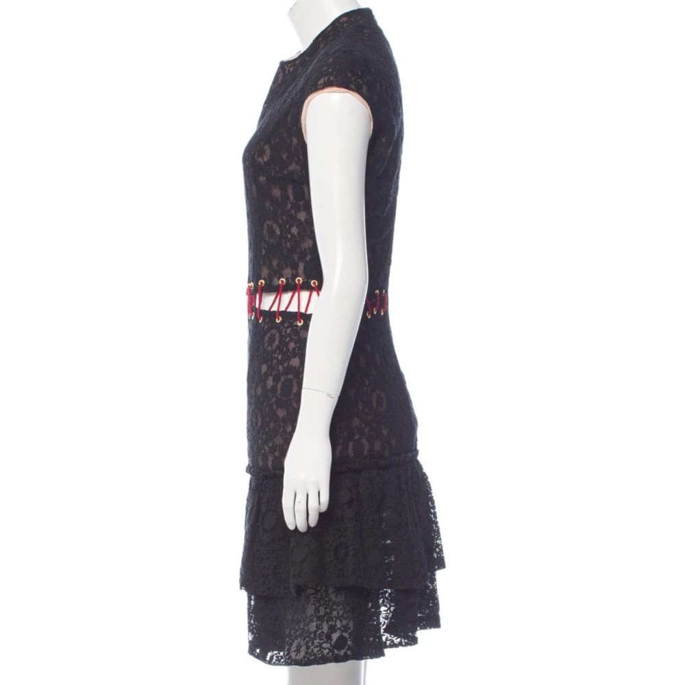 Sandra Mansour FW 2016 Black Lace Mini Dress Womens EU 36 US 0 XS NWT MSRP $1850 - Picture 2 of 16